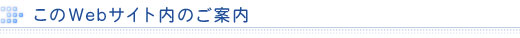 このwebサイト内のご案内